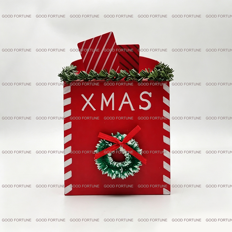 Christmas Metal Mailbox