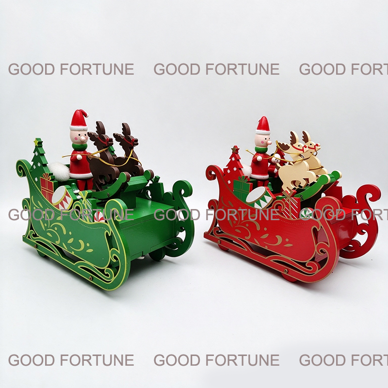 Christmas Wooden Music Box