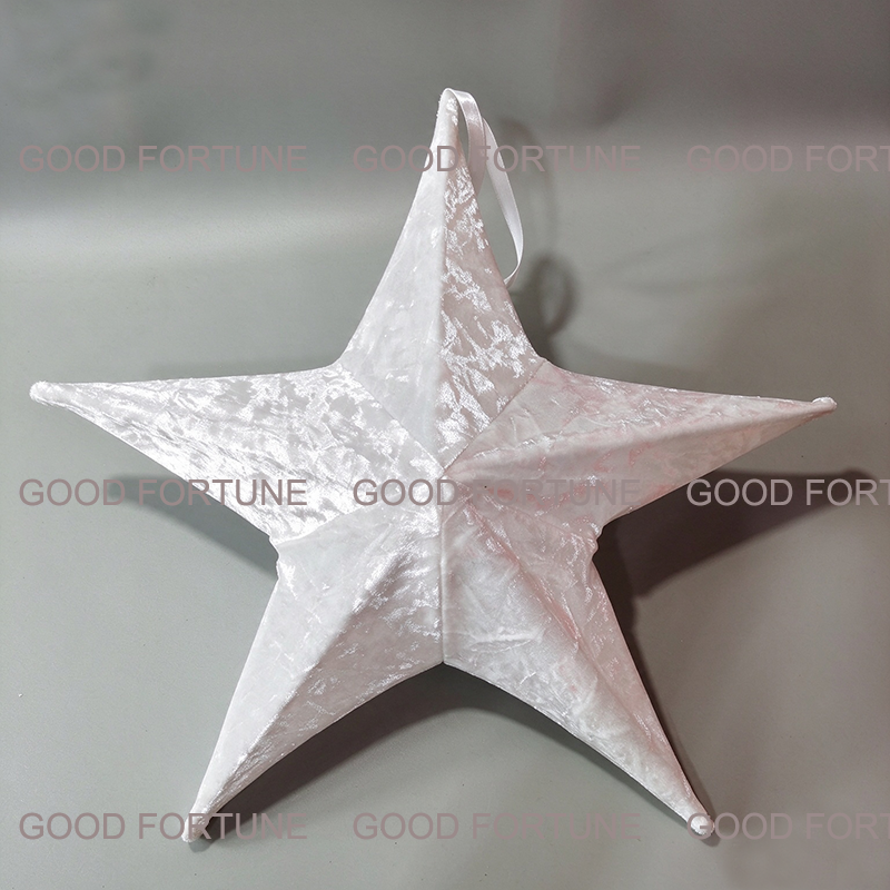 Christmas Fabric Decoration Star Hanger