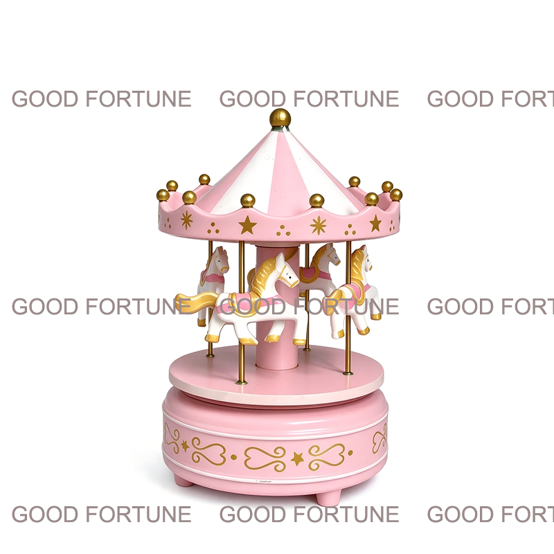 Christmas Decoration Plastic Carousel Music Box